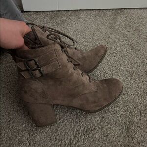 Women's Taupe Ankle Boots
